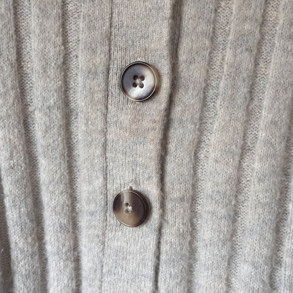 Frank and Oak Half Button Up Ribbed Sweater - Picture 3 of 3